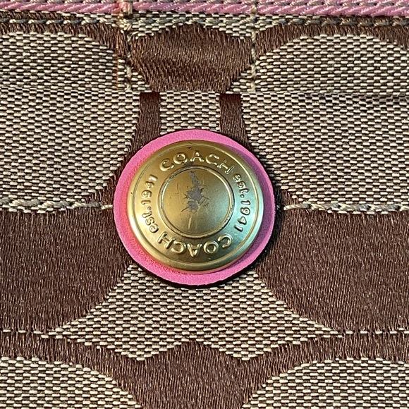 Coach Signature Pink shoulder bag - Picture 3 of 10
